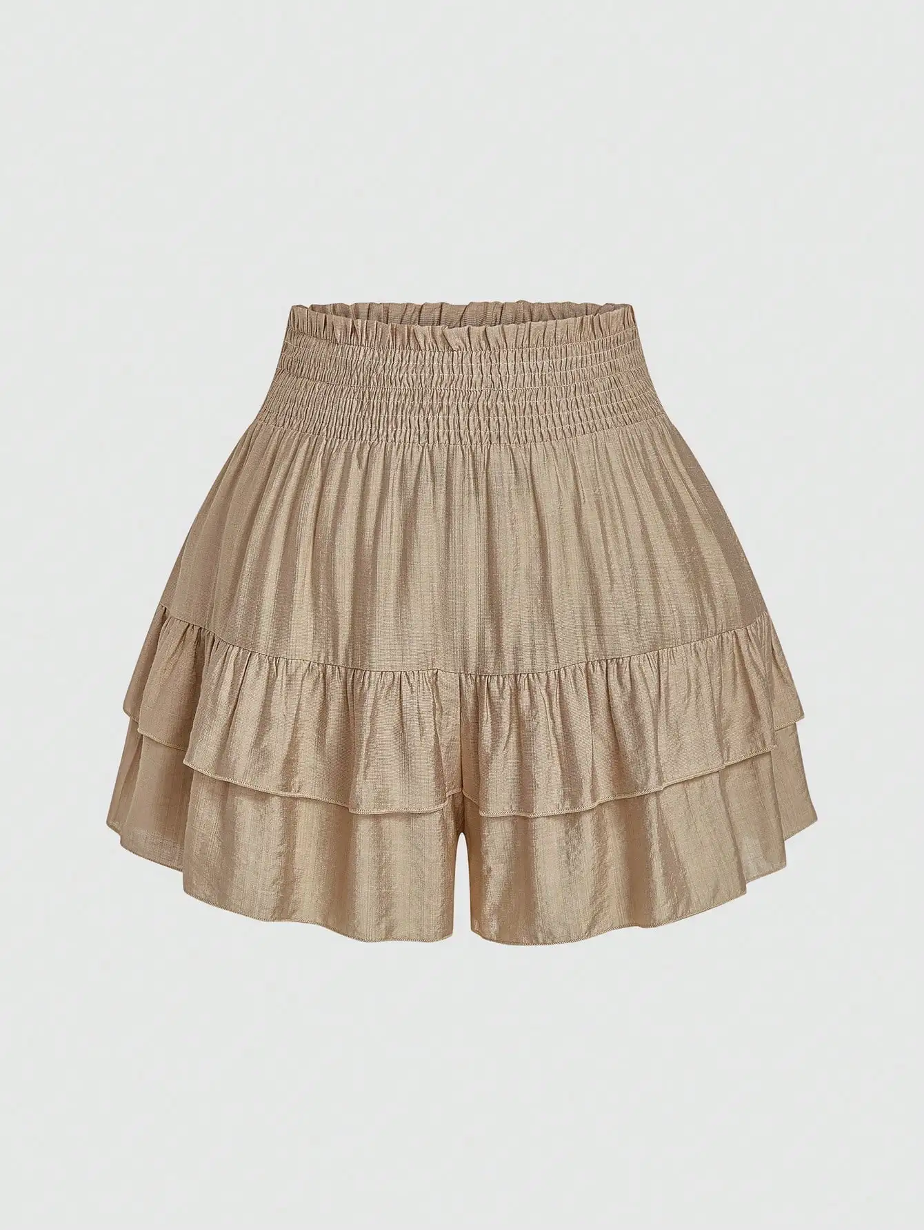 

Шорты-юбка больших размеров с оборками и эластичным поясом, легкие летние шорты для женщин