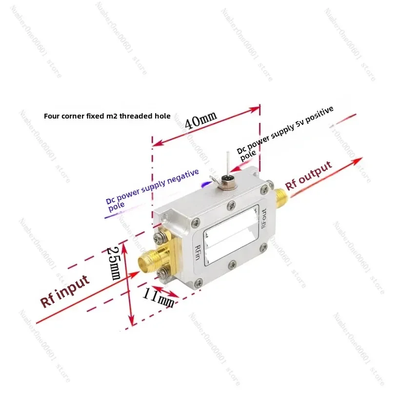 

High Flatness for 2M-6GHz Gain 30DB RF Signal Driver or Receiver Front-end RF Module
