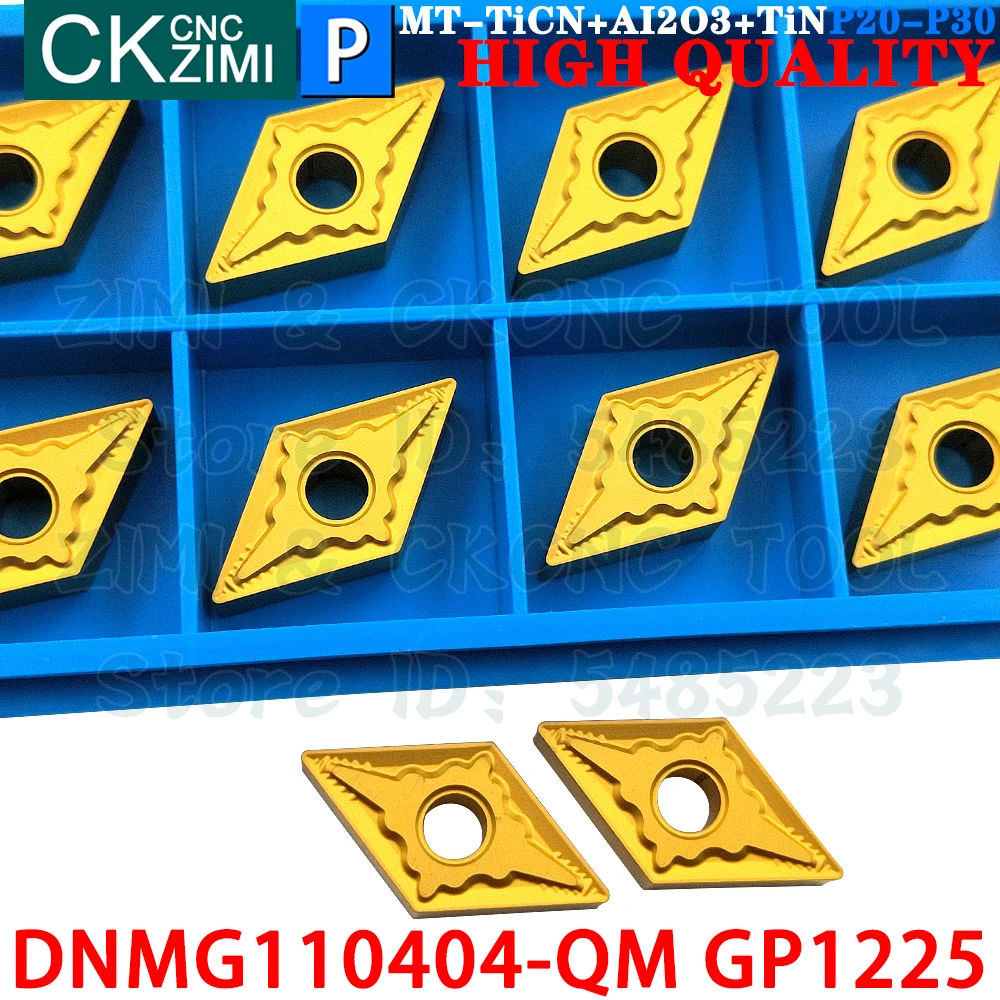 DNMG110404-QM GP1225 DNMG 110404 QM GP1225 Carbide Inserts External Turning Inserts Tools CNC Indexable Metal Lathe Cutting Tool