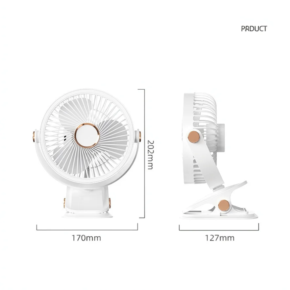 Small Clip Fan Portable Usb Desk Cooler Silent Air Circulation For Office Student Dormitory Bedside Table Cooling