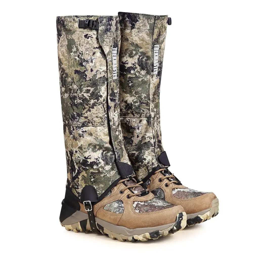 

Leg Gaiters Hunting Gaiters, Premium Waterproof Leg Gaiter and Hiking Gaiters with Upgraded Rubber Foot Strap, Ideal Boot Gai