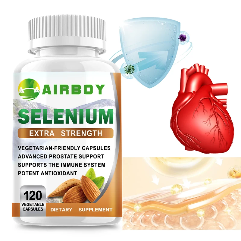 

Selenium Capsules - Antioxidant Support, Increases Energy Levels, Boosts Metabolism, Immune System, Improves Brain Function