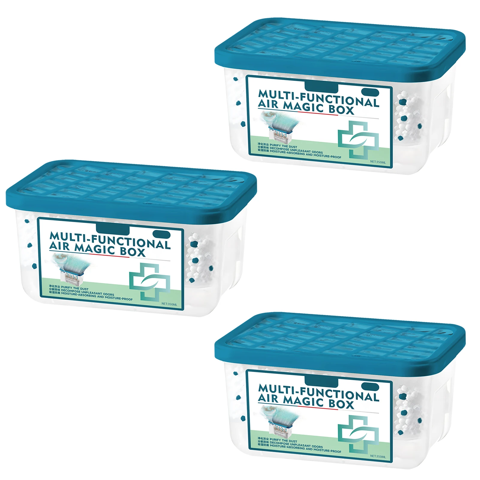 

Набор из 3 многофункциональных очистителей воздуха Airs Magics Box для дома: удаление пыли, мощное всасывание