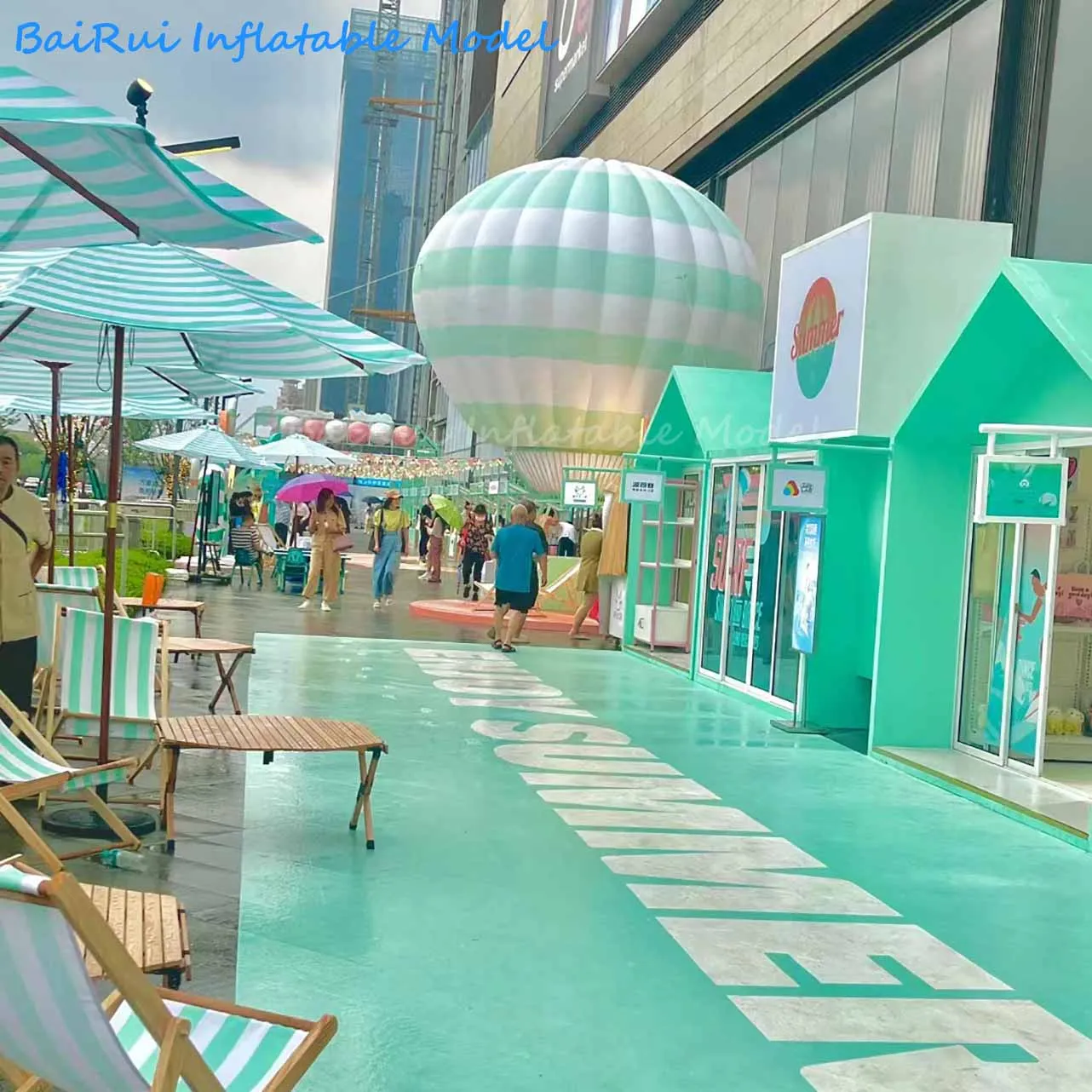 بالون الهواء الساخن القابل للنفخ المخصص 3M مع منفاخ