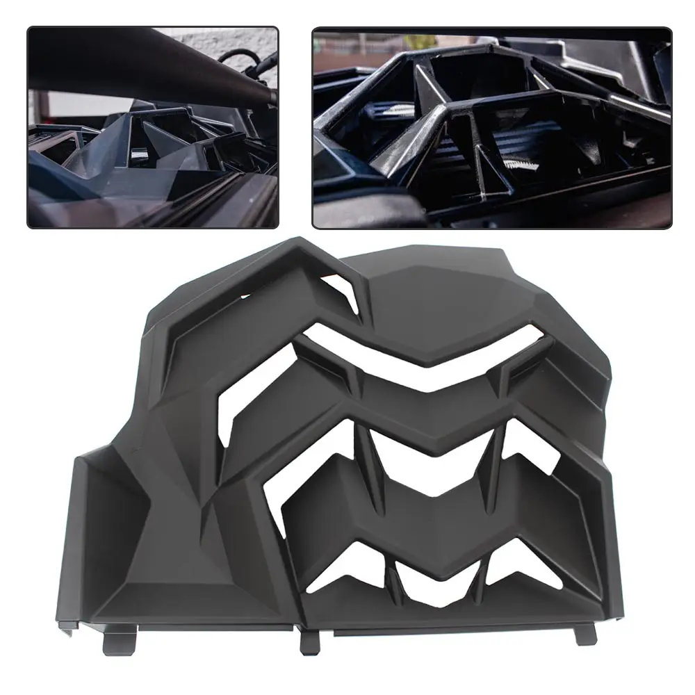 1Set Intercooler Duct Cover Rear Intercooler Duct Cover Kit Compatible With Can-Am Maverick X3 2017-2023 Abs Plastic Matte Black