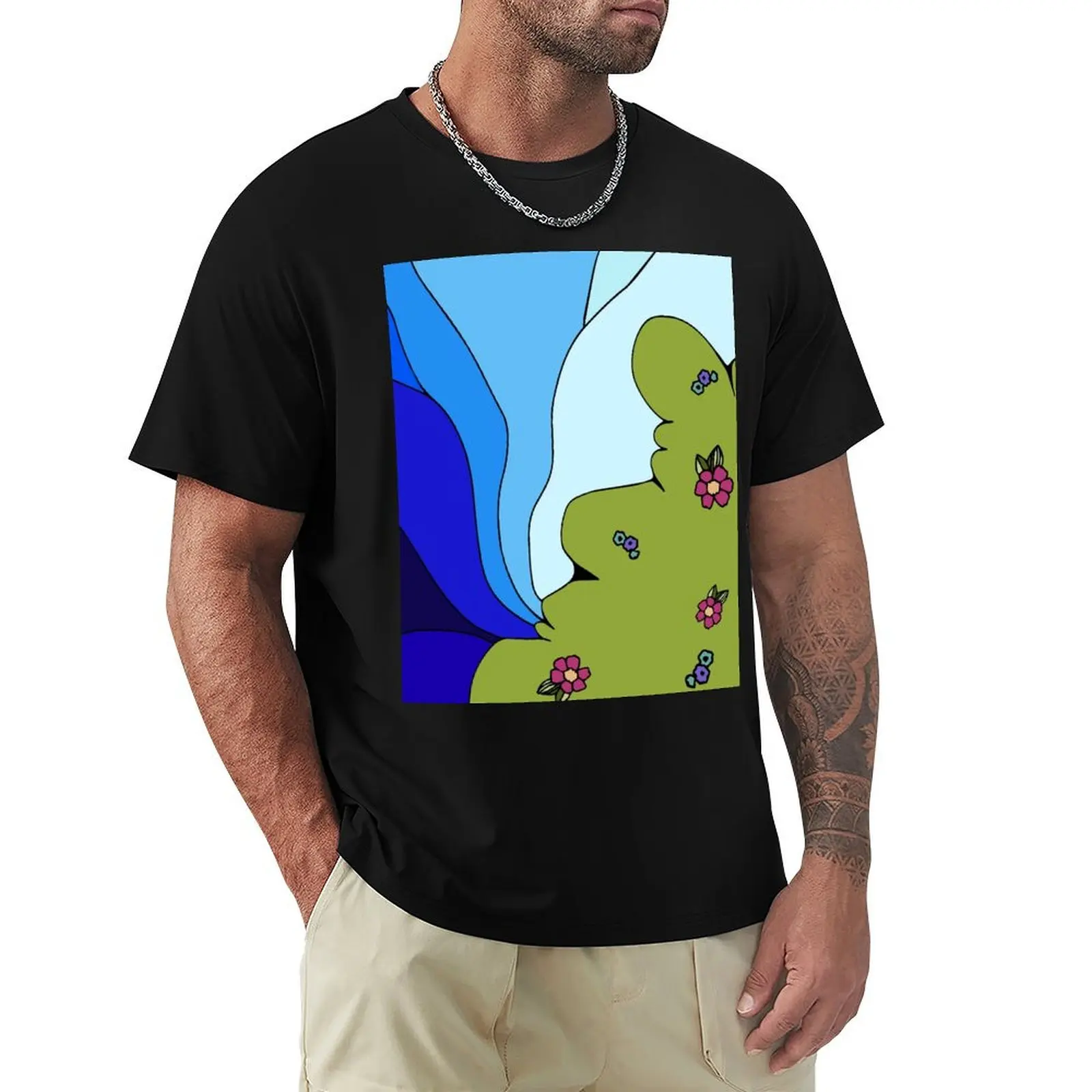 

Peter Max and the Wind T-Shirt custom shirt Luxury man shirts graphic tee shirts graphic tees heavy weight t shirts for men