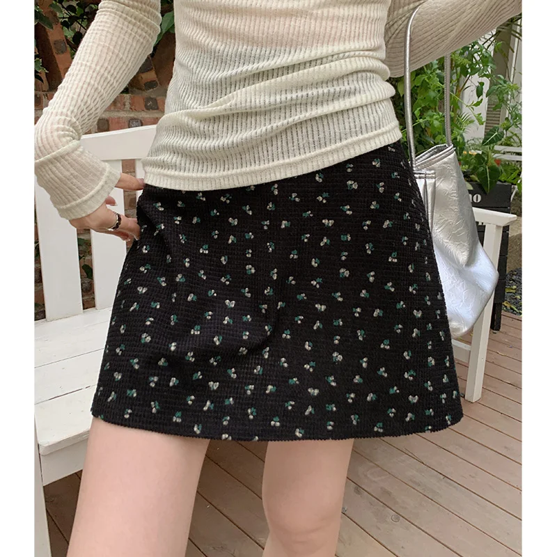 

Korean Tunic Chic Saia Bodycon Mini Skirt Print Skirts Women 2024 Faldas Mujer De Moda High Waist Vintage Summer Jupe Fashion