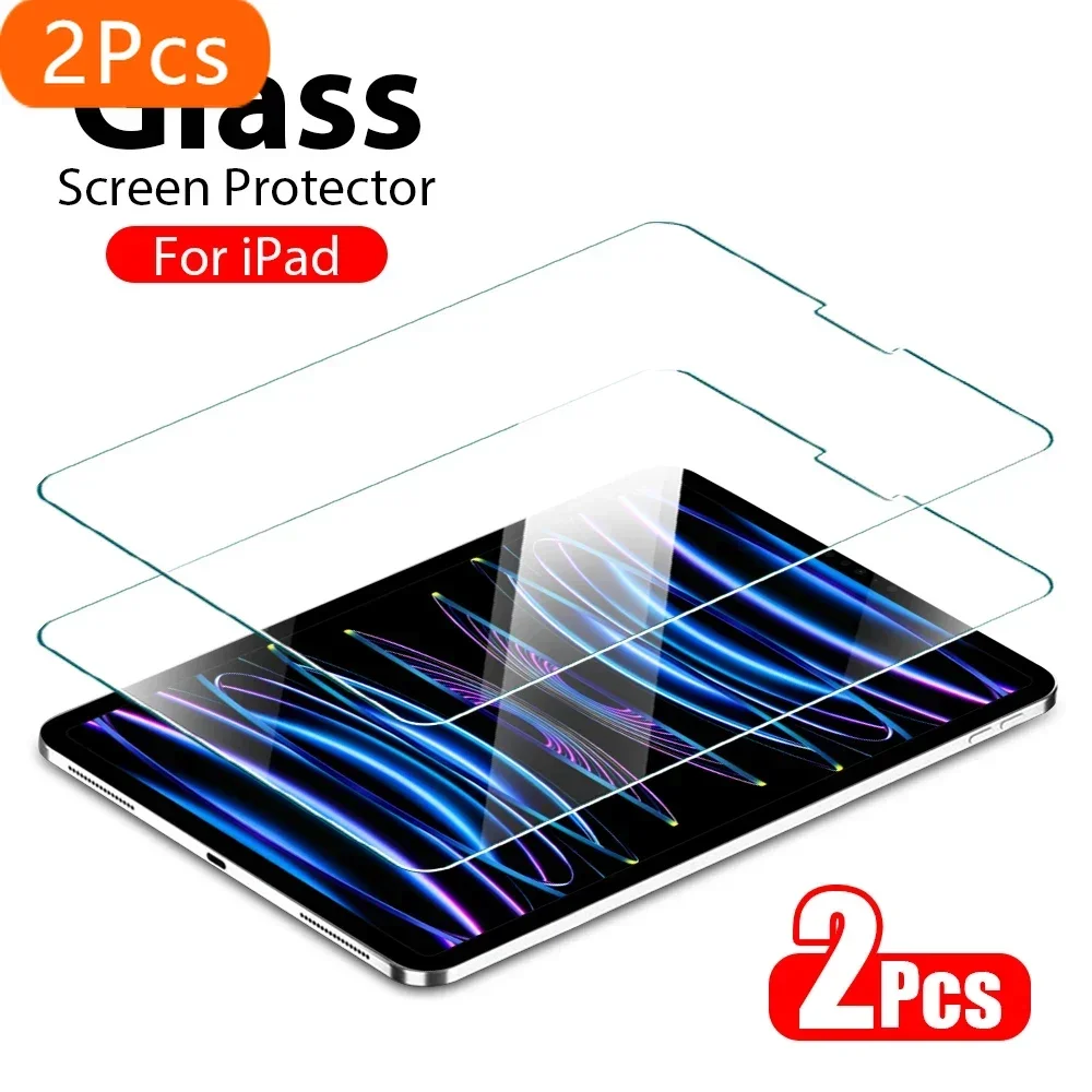 

2Pcs Tempered Glass Screen Protector For Ipad Pro 12.9 12 9 11 2022 10 10th 9th Gen 10.9 Air 5 4 3 2 1 Mini 6 7th 8th 10.2 Film