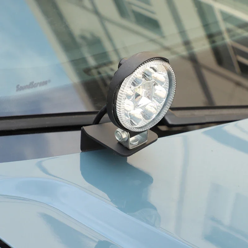 

Для Ford Maverick 2022-2025 углеродистая сталь черный автомобильный капот кронштейн для фар столб держатель капота отделка автомобильные аксессуары