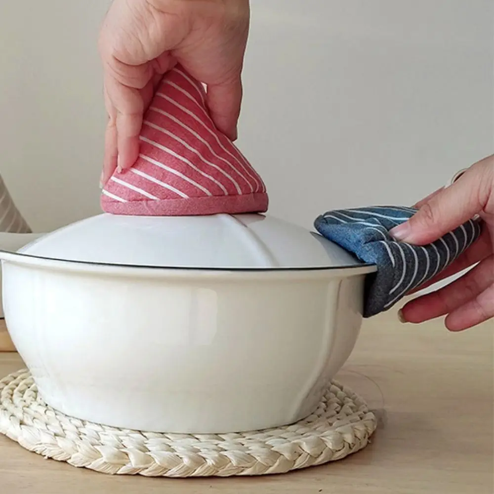 Hand Protector Cotton Anti-Scalding Pot Triangle Hat Cloth Cover Thicker Pot Handle Insulation Pot Holder Kitchen