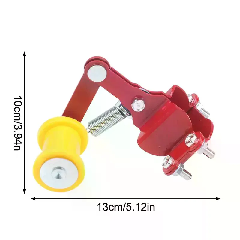Universal Motorcycle Chain Tensioner Adjustable Regulator Strong Bearing for Modified Bike and Scooter Use