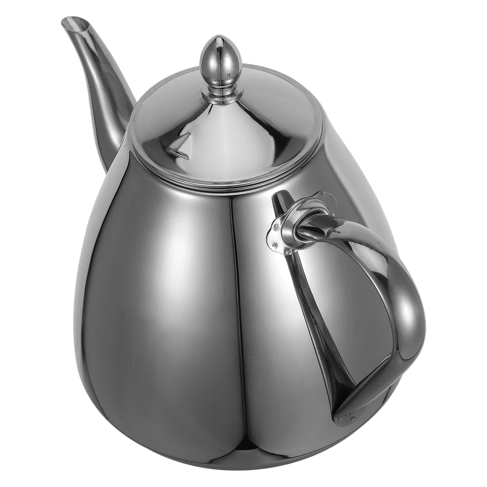 

Thickened Tea Kettle 2L Stainless Steel Infuser Induction Camping Gas Stove Restaurant Home Mirror Pots Cold Water