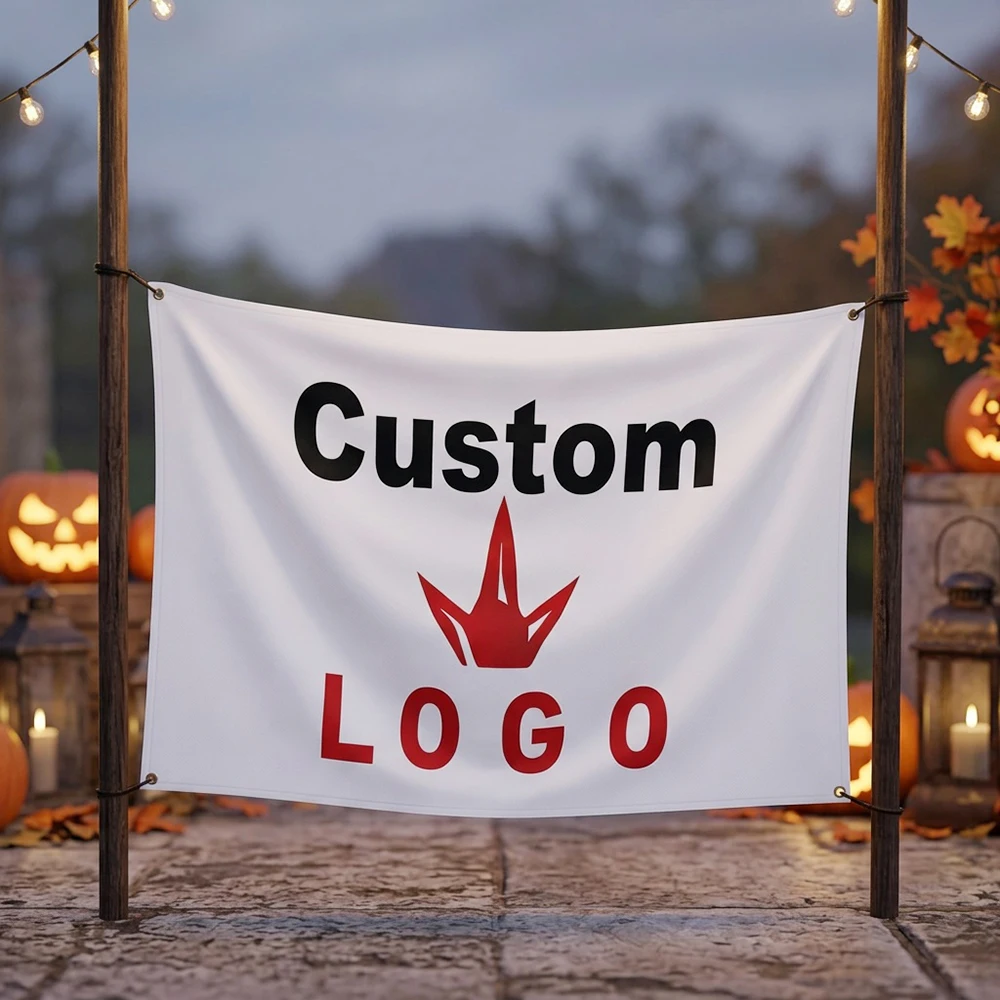 Professional Customized Car Motorcycle Team or Company Logo Flags Polyester Printed Decoration Banner Tapestry Custom Flag