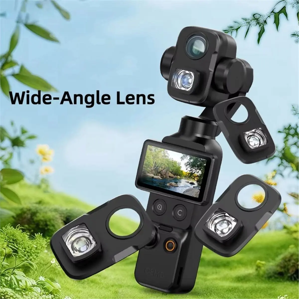 Wide-Angle Lens for Pocket 4P 110-Degree Wide-Angle Len Quick-Release Expansion Accessories for Pocket 4Pro