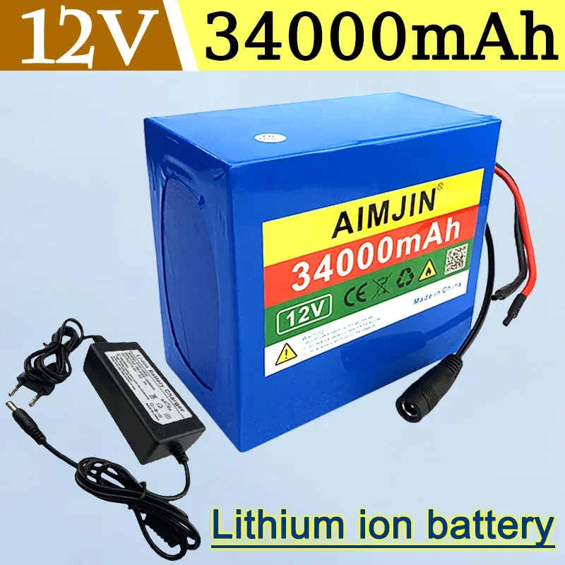 18650 battery 12V large capacity 12V 34Ah 18650 lithium battery protection board 12V 34000mAh capacity