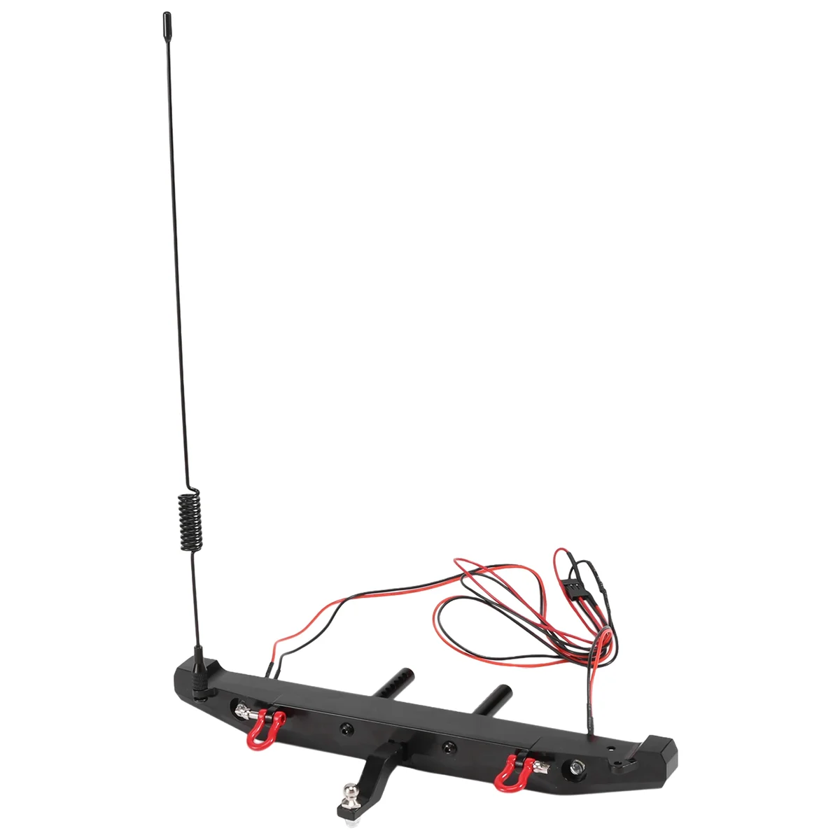 Metalen Achterbumper met LED Licht Antenne Staart Haak voor 1:10 RC Crawler Auto TRAXXAS TRX4 Axiale SCX10 90046