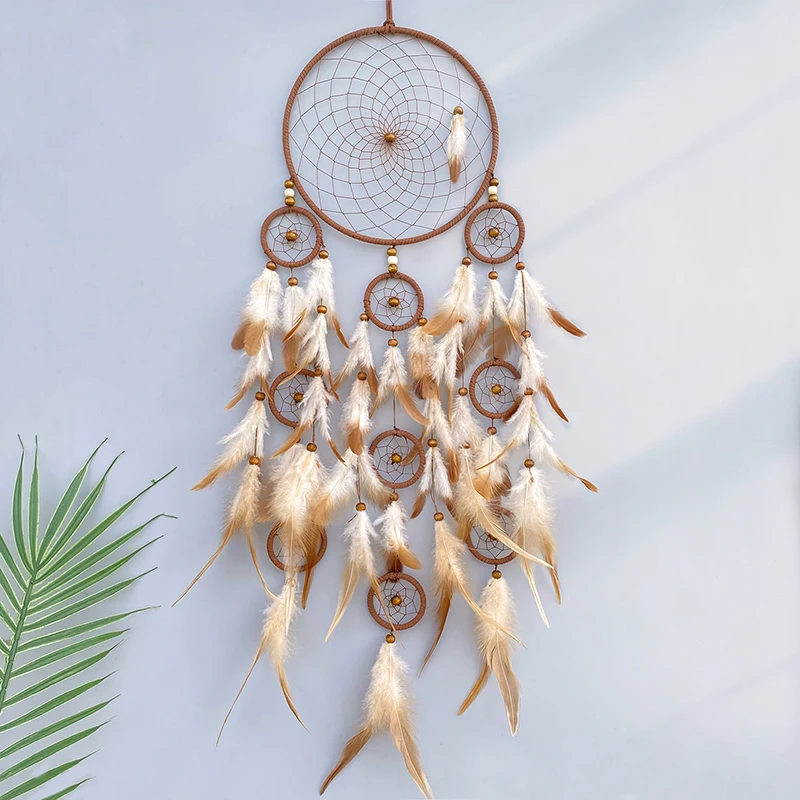 Dream Catcher Exquisite Handmade Feathers Wind Chimes Living Room Bedroom Hanging Ornaments Wall Decorations Birthday Party Gift