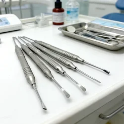 5Pcs Dental Periodontal Instruments Implant Periosteal Separator Double End Dental Tools