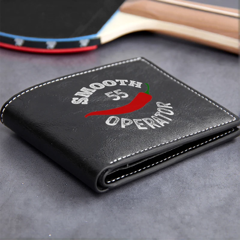 Smooth Operator 55 Premium PU Leather Wallet for Men Sleek Compact Design Durable Lightweight Business Style