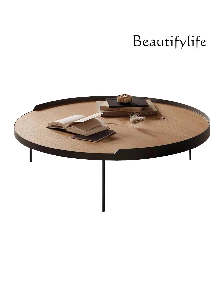 

Italian Minimalist round Tea Table Designer Model Modern Minimalist Tea Table Light Luxury Living Room Furniture
