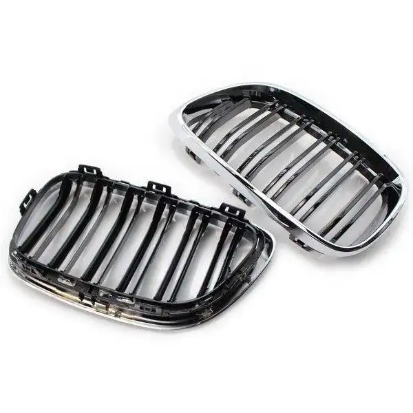 

ABS M Color Single Slat Front Bumper Kidney Center Grille Mesh Grill For BMW 2 Series F22 F23 F87 M2 2014+
