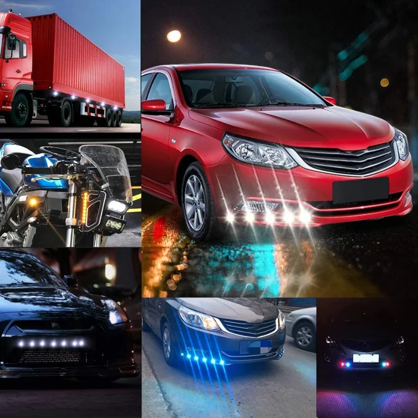 23mm Car Motorcycle Eagle Eye Light 12V 3W Daytime Running Light fit Fog Lamp Headlight Bulb Driving Lamp  Accessories 1set image 4