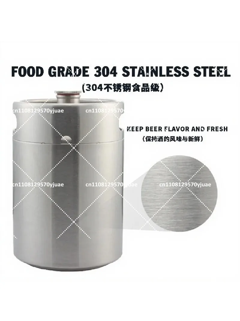 304 Stainless Steel Craft Beer Keg, Mini Keg