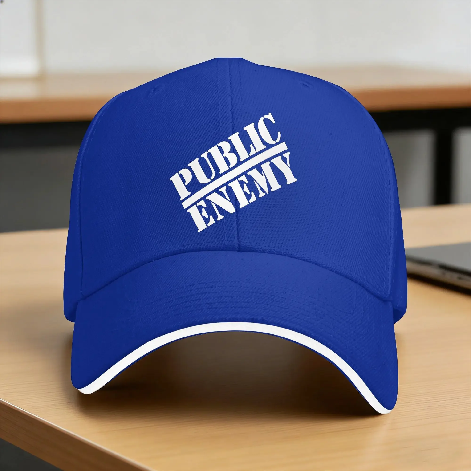 New US Rap Team Public Enemy  Casual Baseball Cap Summer  Trucker Hat Sun-Proof Running Hippie Snapback Cap y2k Cool Baseball Ca