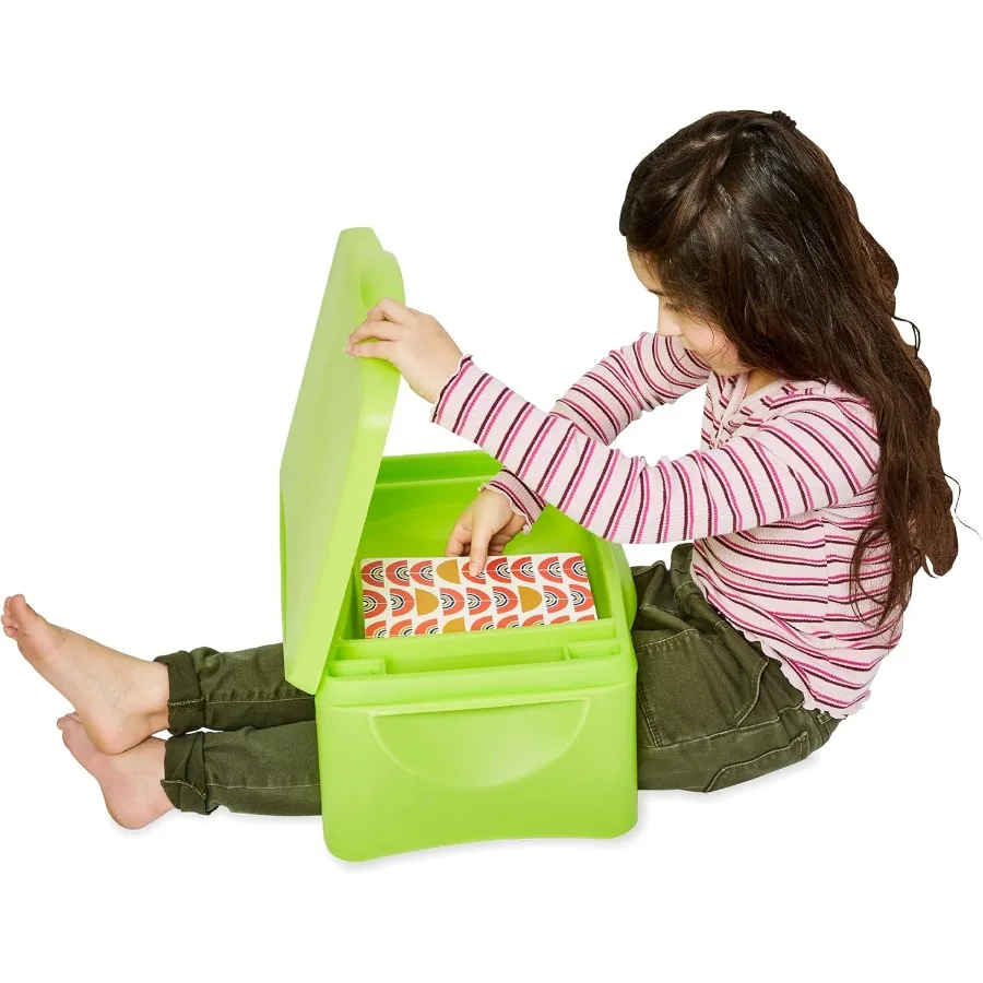 

HearthSong Foldable Lap Desk for with Storage - Ideal Floor Desk for Drawing Studying Portable Folding Travel Lap Table Versati