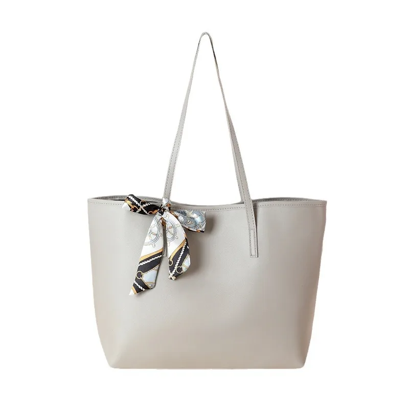 패션 간단한 핸드백 스카프 장식 어깨 가방 겨드랑이 가방