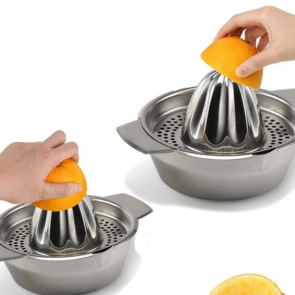 Manual Juicer Manual Citrus Juicer Stainless Steel Fruit Juicer Machine Detachable with Strainer Handle for Kitchen Bar