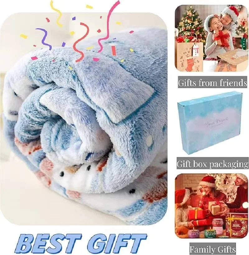 Children's Gifts Halloween Christmas Accessories Birthday Gifts with Luminous Design Soft Comfortable and Luminous Blankets