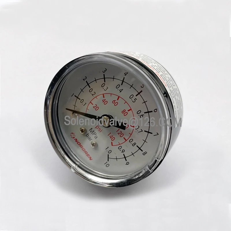 NORGREN Pressure Gauge 0-10Bar 0-6Bar 0-4Bar 1.0MPA 160PSI Outer Diameter 40MM 50MM Air Source Components Piezometer