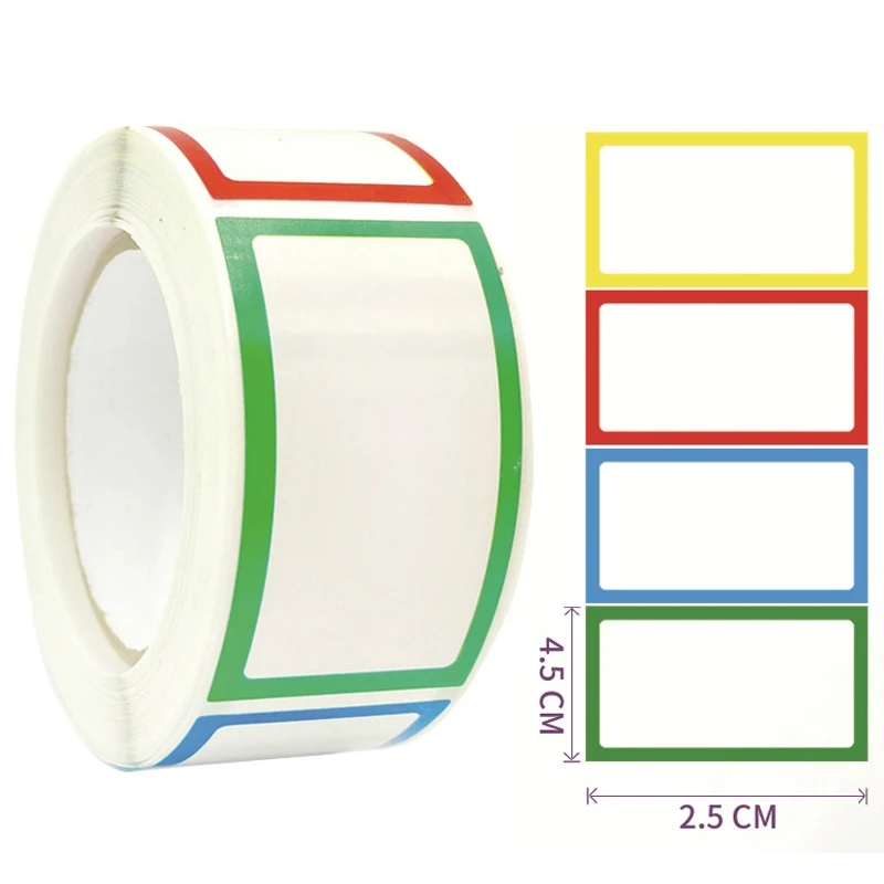 250pcs/roll Kitchen Classification Label Stickers Refrigerator Food Storage Date Labels for Container Bag Jar Packaging Marking