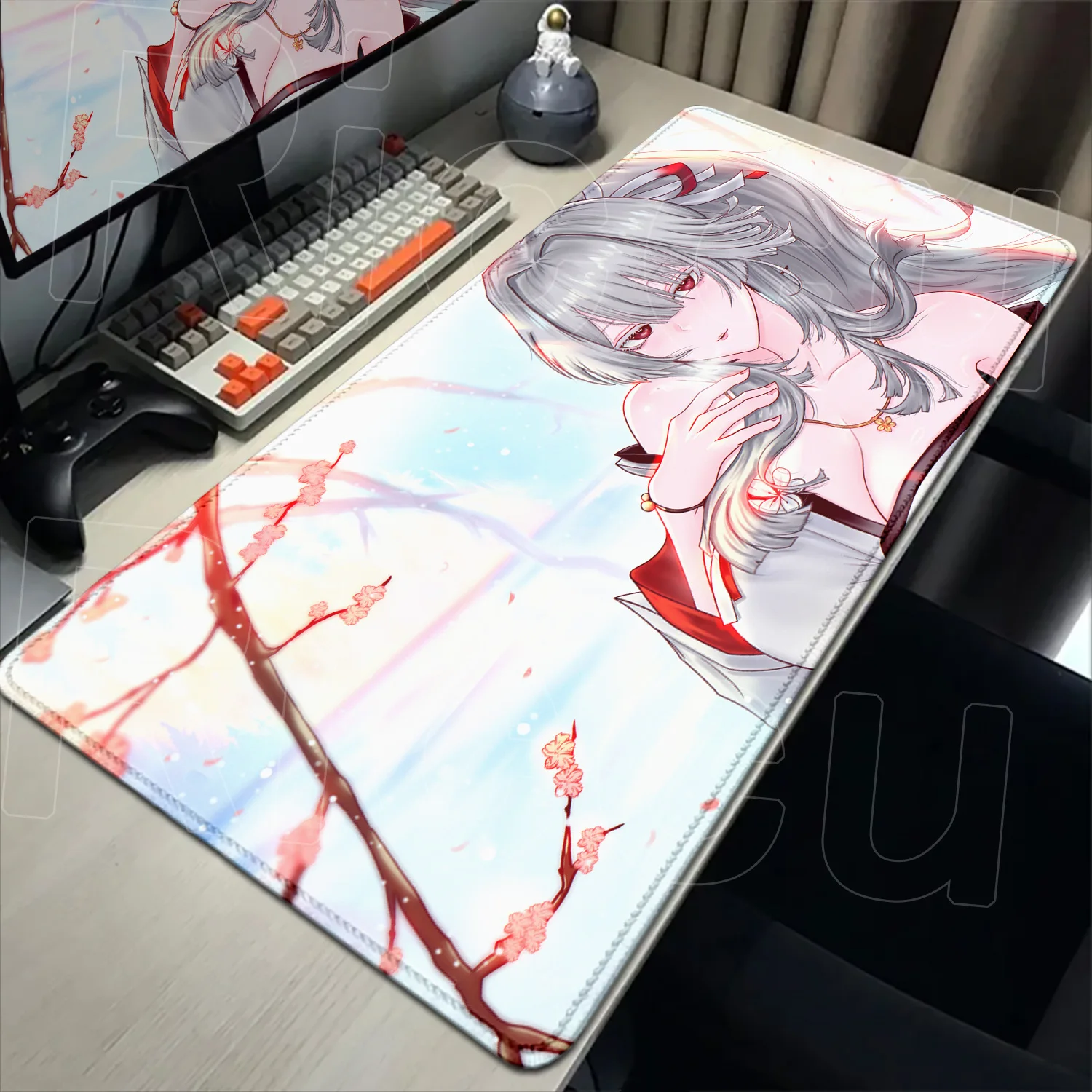 

XXL Hiyuki Wuthering Waves Gaming Mouse pad PC accessories Computer keyboard Anime Non-slip Rubber HD Printing Desk Mat carpet