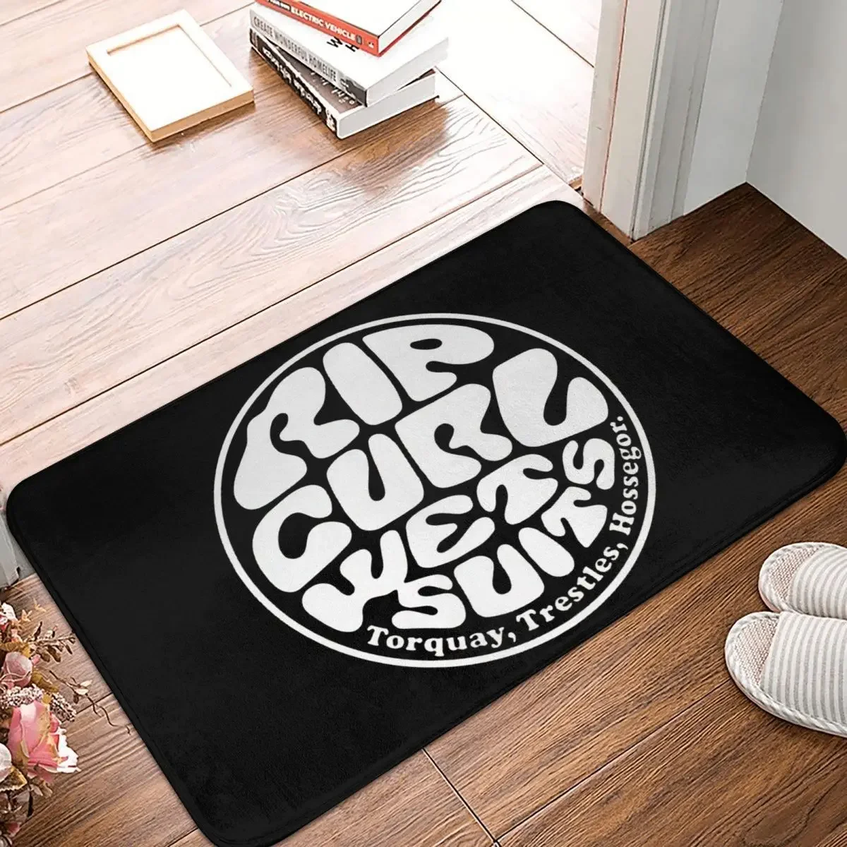 

White Rip Curl Wet Suits Doormat Rug Carpet Mat Footpad Polyester Non-slip Dust-Proo Entrance Kitchen Bedroom Balcony Toilet