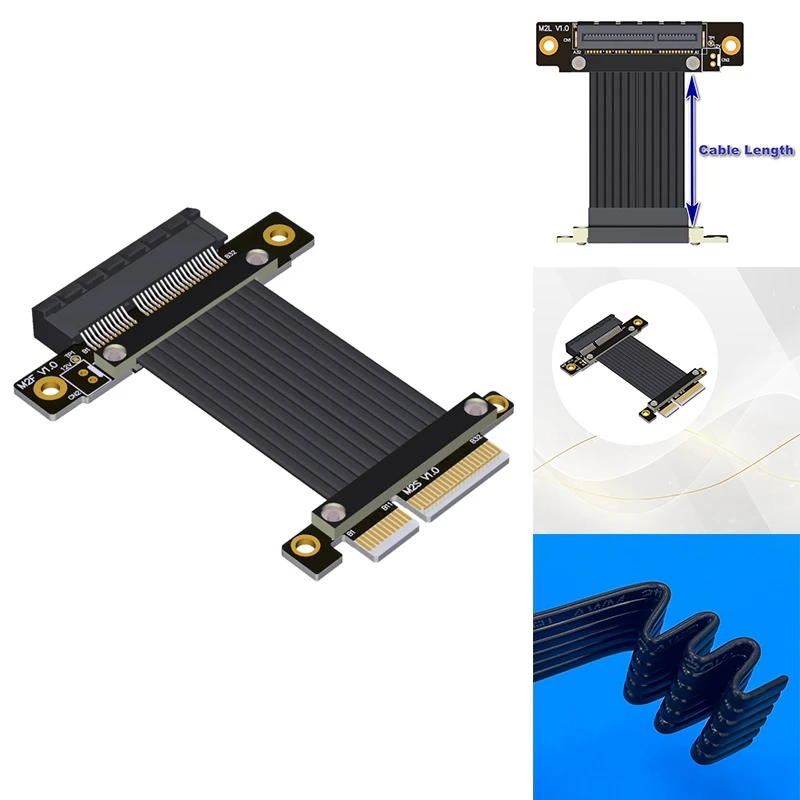 

Удлинительный кабель PCI-E X4 к X4 PCI Express Riser Кабель-удлинитель Преобразователь Адаптер Поддержка сетевой карты SSD USB-AT93
