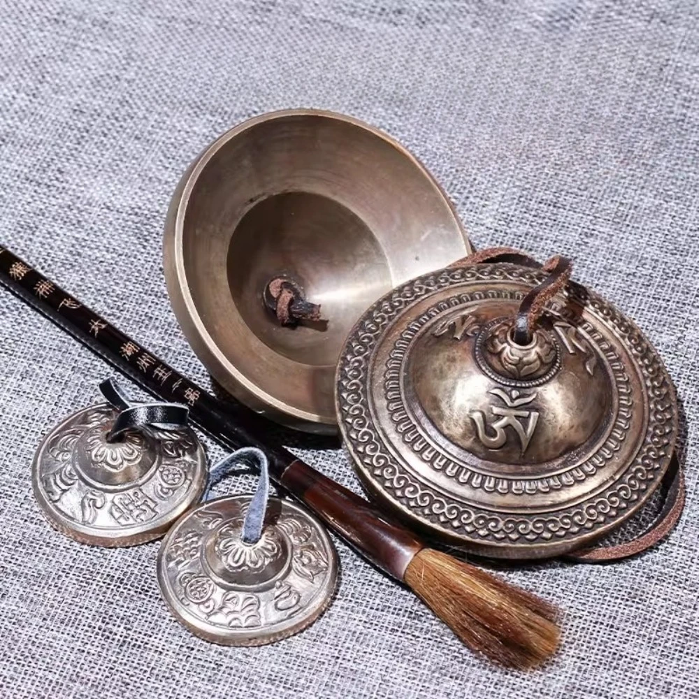 Healing Tinkle Bell Nepalese Dingxia Copper Bells Portable Yoga Meditation Clapper Bells Musical Instruments Percussion
