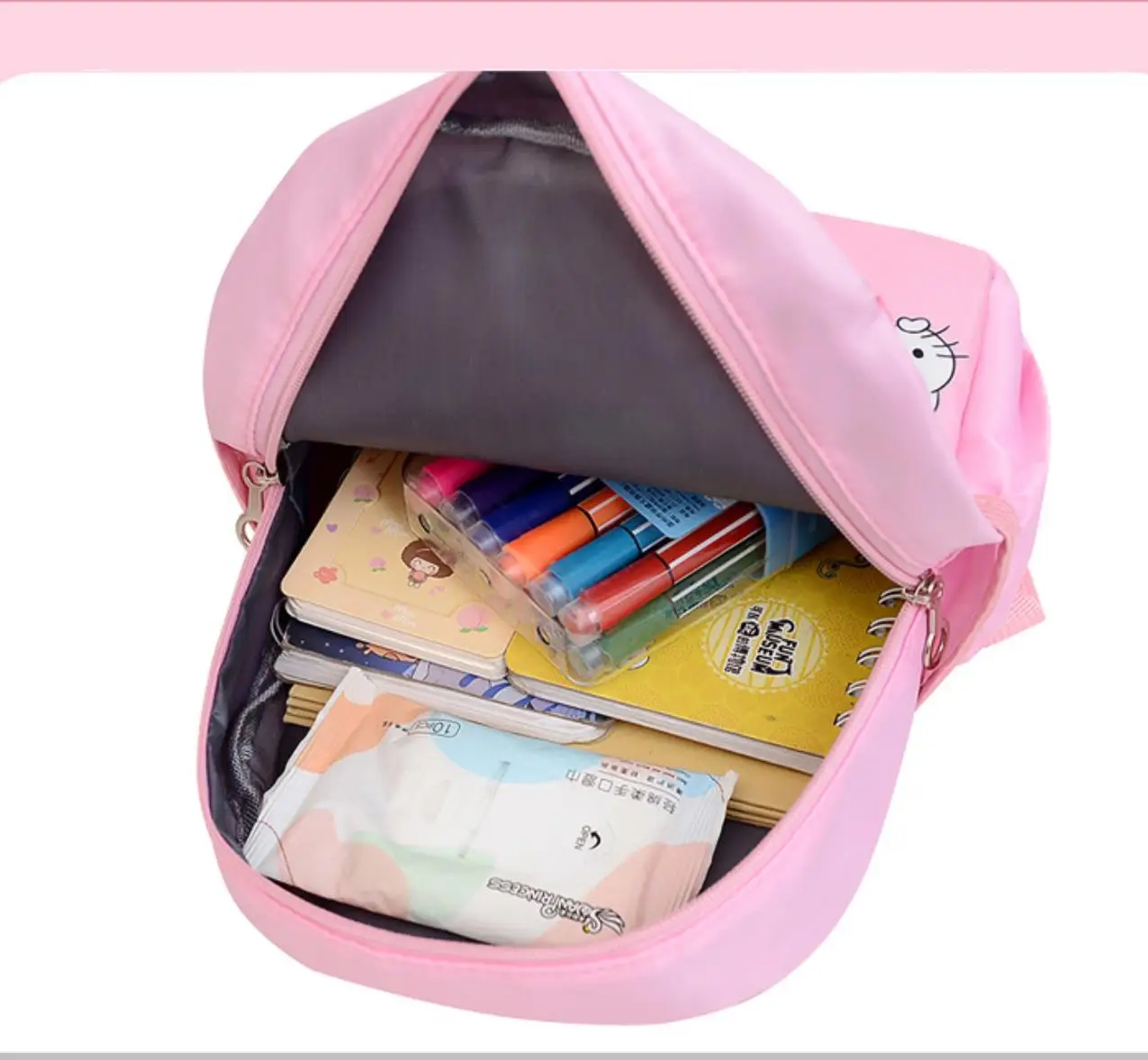스누피 새로운 유치원 배낭 귀여운 소년 소녀 만화 어린이 Schoolbag 아기 어깨 가방 나일론 핸드백