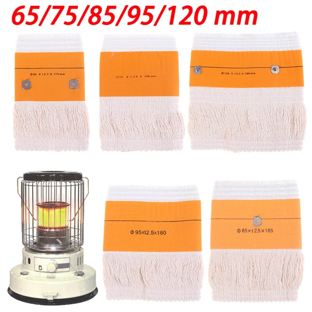 1 szt. 65mm - 120mm Wkład do lampy, knoty do pieca, zamiennik, włókno szklane, 100% bawełna, knoty do lamp olejowych, palnik do pieca