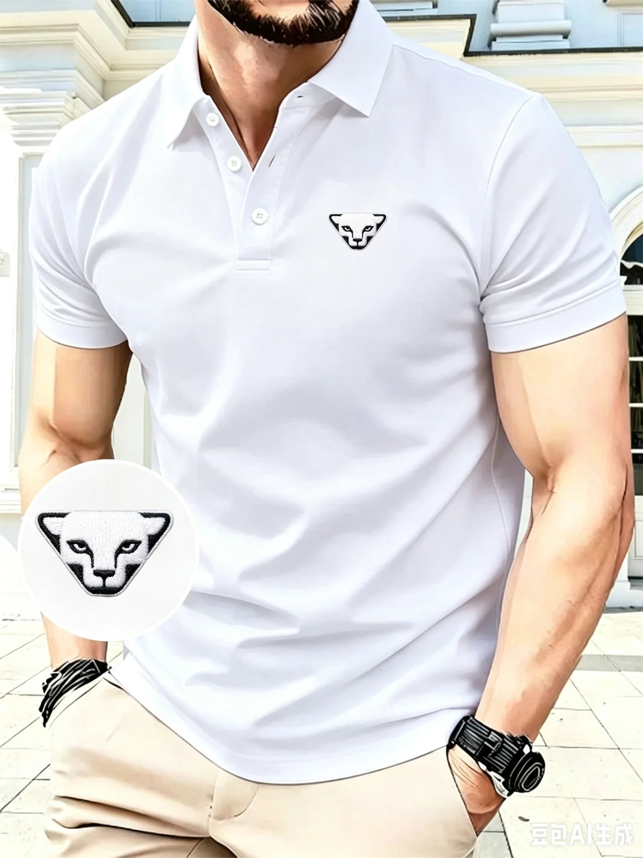 New High-Quality Embroidery Short-Sleeved Men's Polo Shirt – Stylish, Casual, Breathable, and Cool Summer T-Shirt Top