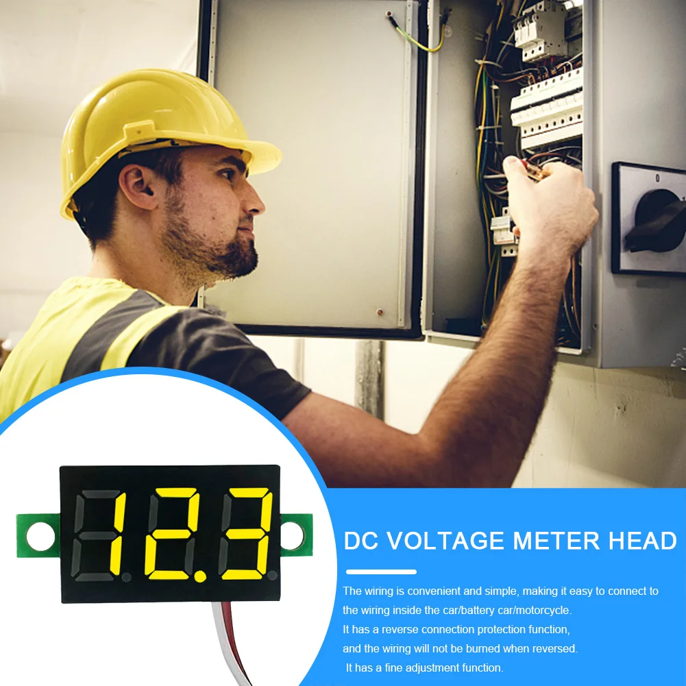 디지털 LED 미니 디스플레이 모듈, DC 0V-200V 전압 테스터 계량기, 0.28 인치 LED 스크린 계량기, 역 극성 보호, 1-5 개