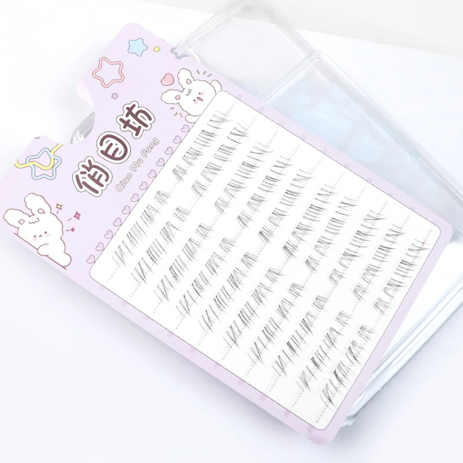 10 rzędów naturalnych, długich, dolnych sztucznych rzęs, mix 5-7mm, urocze kępki rzęs, delikatne, puszyste przedłużanie rzęs na imprezy i do makijażu.