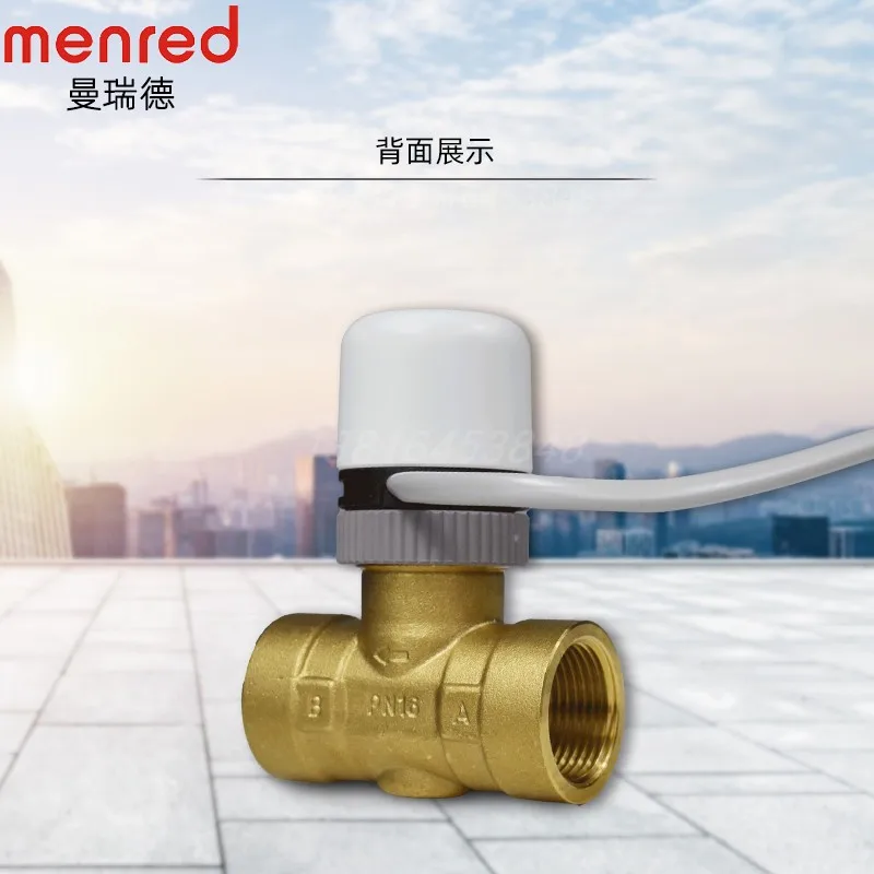 FB30 series DN20 ball valve electric two way valve brass inner and outer wire air conditioning anti scaling electric valve