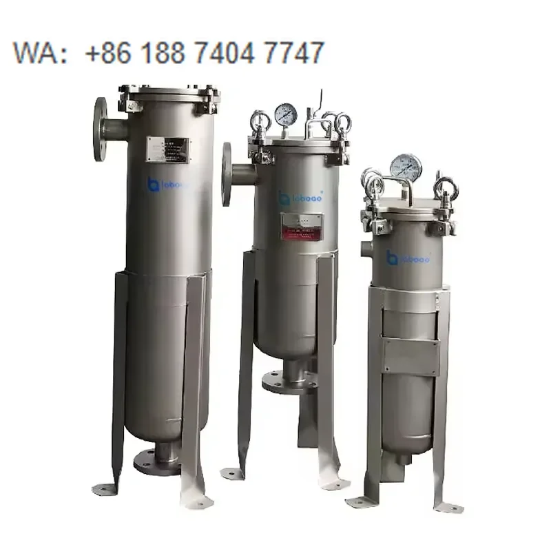 for  LBF-C Series Stainless Steel Single Bag Filter Housing with Motor Gear 18L Volume 20m h Flow