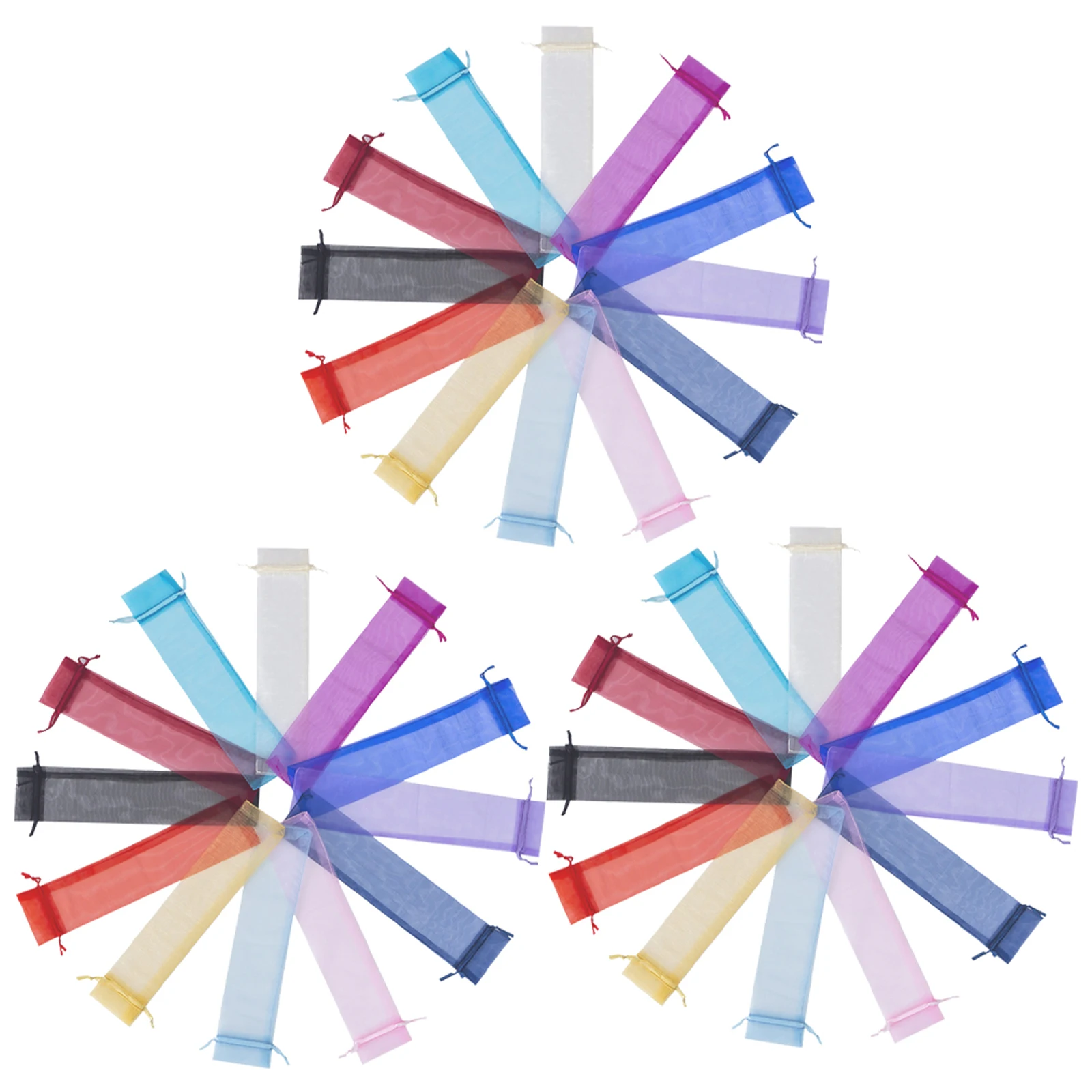 

50pcs Drawstring Bulk Lightweight Pouches Tulle Bags for Wedding Party Bridal Shower Small Gift Bags for Jewelry Candy