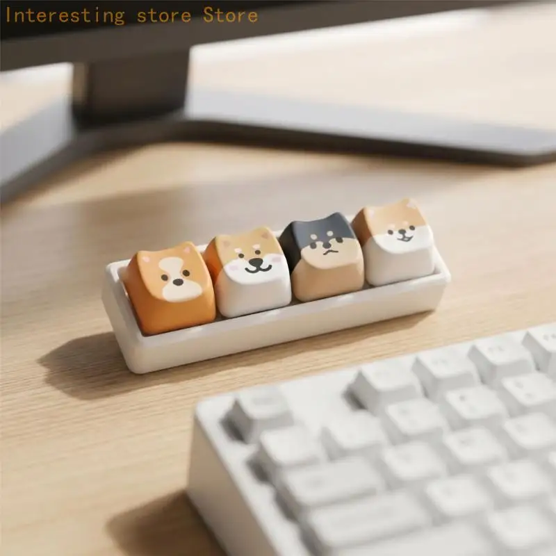 3D-gedruckte Tastatur-Tastenkappe mit niedlichem Hundemuster, Fidgets-Knopf, Geschenk für Freund 55KC – Detail 3