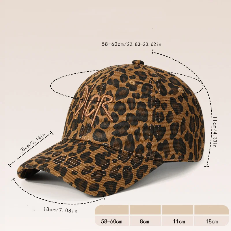 Popular Leopard - print Baseball Cap with Embroidered "NOR" - A Stylish and Eye - catching Accessory