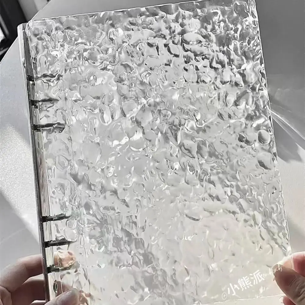 A5/A8 Photocards Holder Water Ripple Transparent Card Booklet Loose-leaf Binder DIY Detachable Photo Album