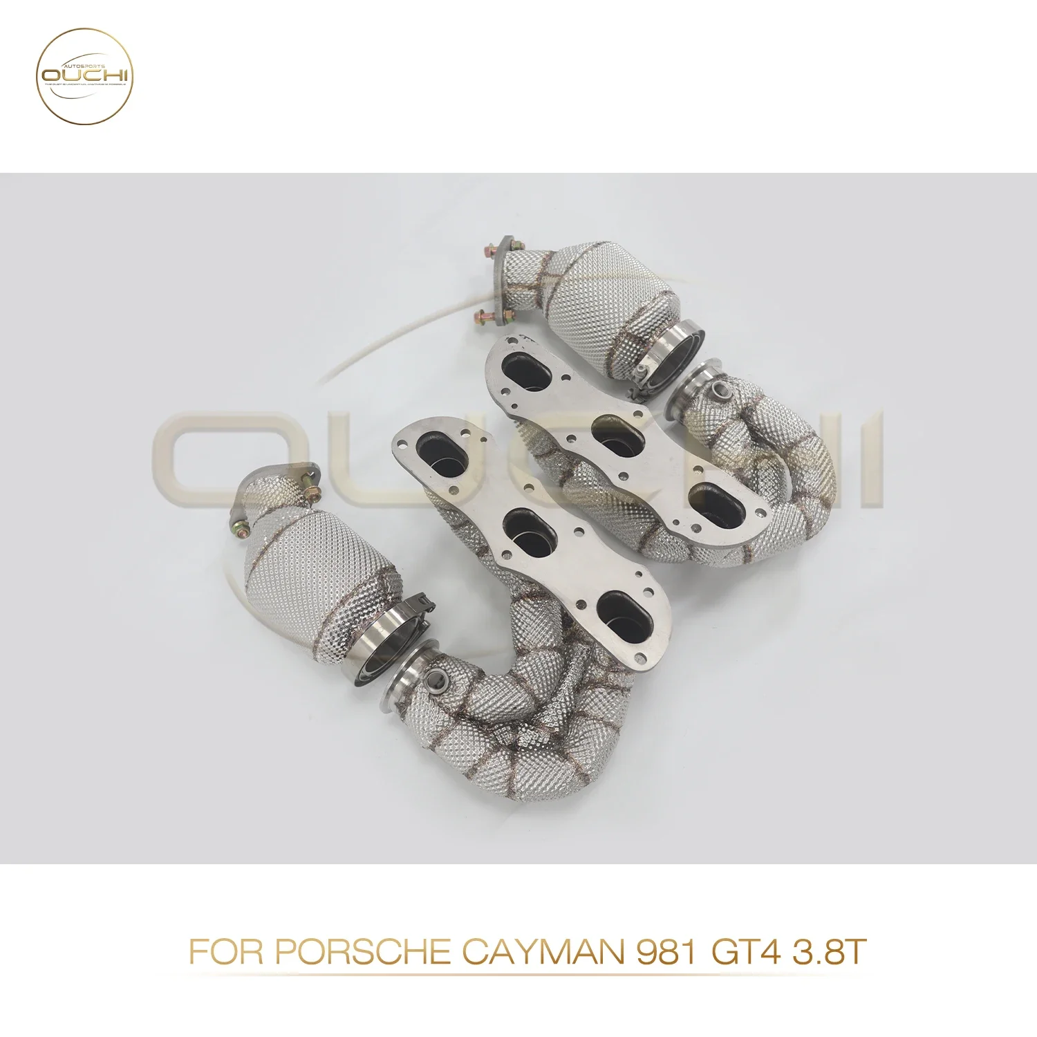 Ouchi Factory Direct Sales Stainless Steel Exhaust Pipe Fit for 2013-2015 Porsche Cayman 981 GT4 3.8T Exhaust Header Manifild